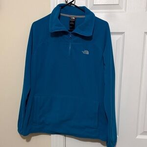 The North Face Men's Teal Zip-Up Sweater